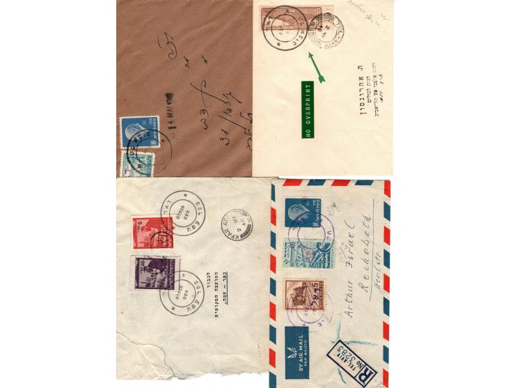1948. A group of 11 envelopes from the People's Administration. 8 registered mail envelopes and three standard mail envelopes